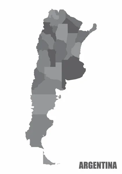 Karte der argentinischen Provinzen — Stockvektor