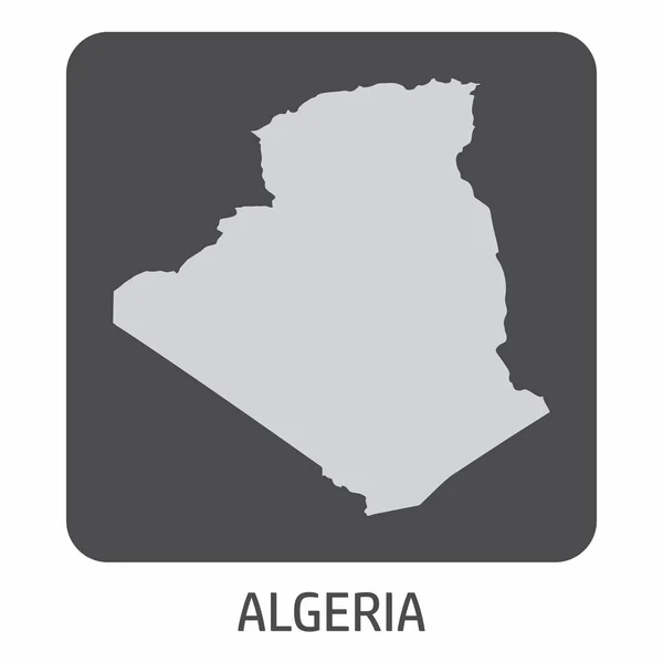 Иконка карты Алжира — стоковый вектор