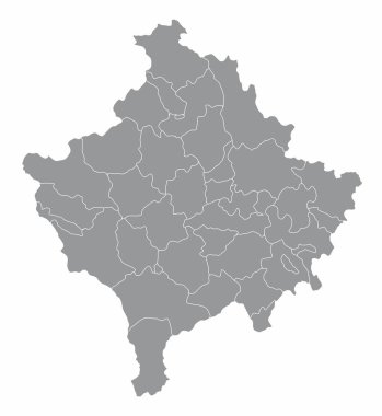 Kosova idari haritası
