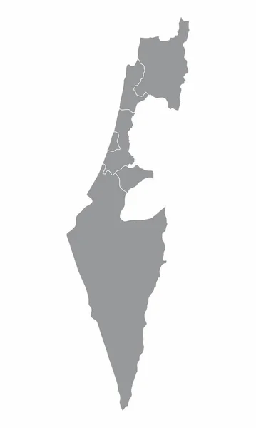 이스라엘 지역 지도 — 스톡 벡터