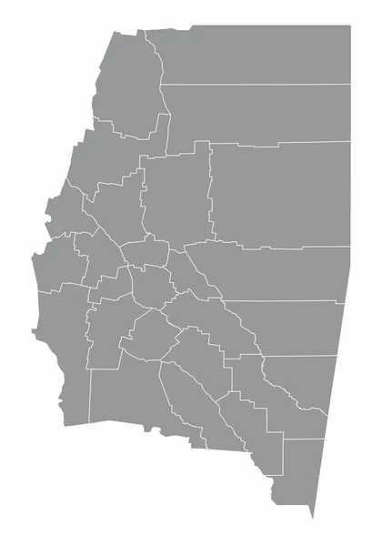 Santiago Del Estero Provincia Mapa Administrativo Aislado Sobre Fondo Blanco — Archivo Imágenes Vectoriales