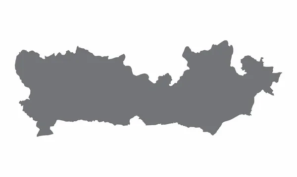 英国伯克希尔县在白色背景上孤立的轮廓图 — 图库矢量图片