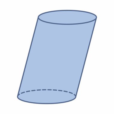 Beyaz arkaplanda izole edilmiş mat silindir geometrik şekil