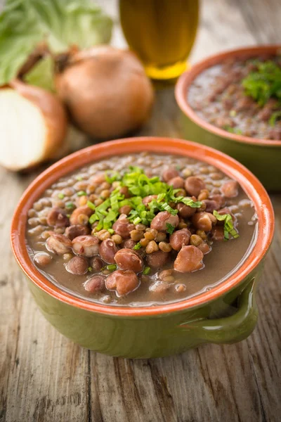 Dish of Legume Stew — Stock Photo, Image