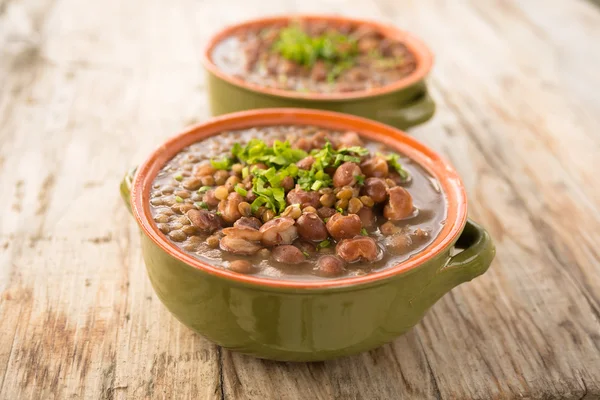 Dish of Legume Stew — Stock Photo, Image