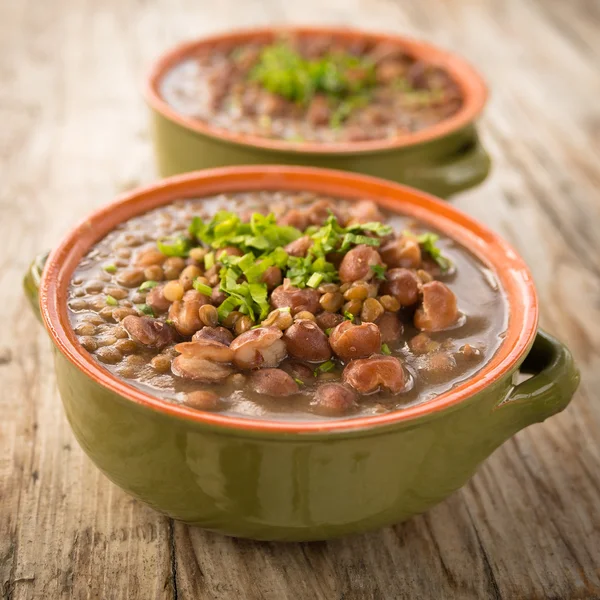 Dish of Legume Stew — Stock Photo, Image