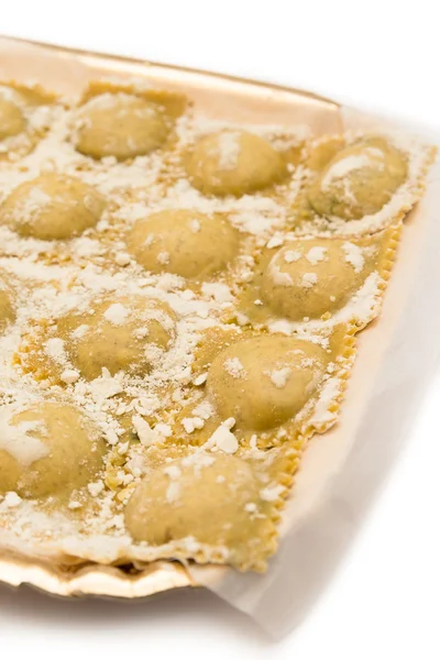 Fresh Ravioli isolated — Stock Photo, Image