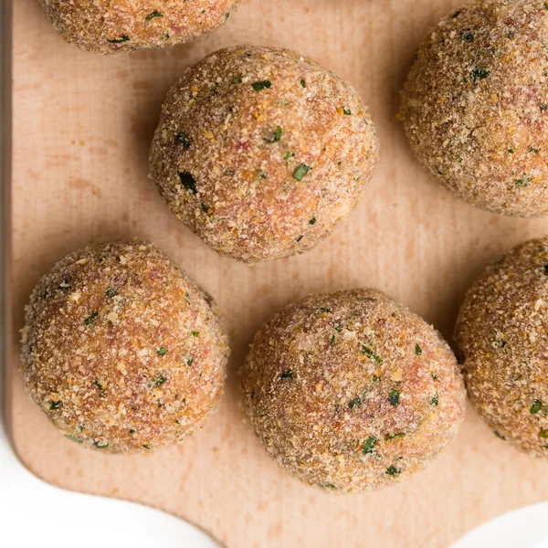 Breaded meat balls — Stock Photo, Image