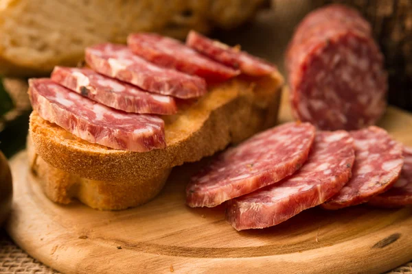 Sardinian Pork Salami — Stock Photo, Image