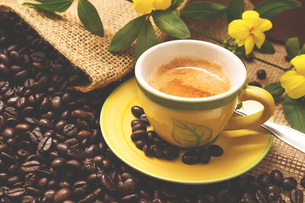 Tasse italienischen Espresso — Stockfoto