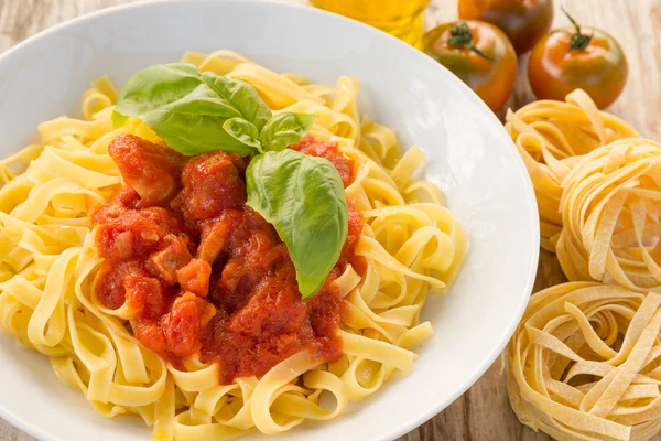 Tagliatelle met ragout — Stockfoto