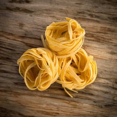 Pişmemiş İtalyan Tagliatelle