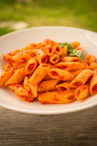 Spicy Tomato Pasta — Stock Photo, Image