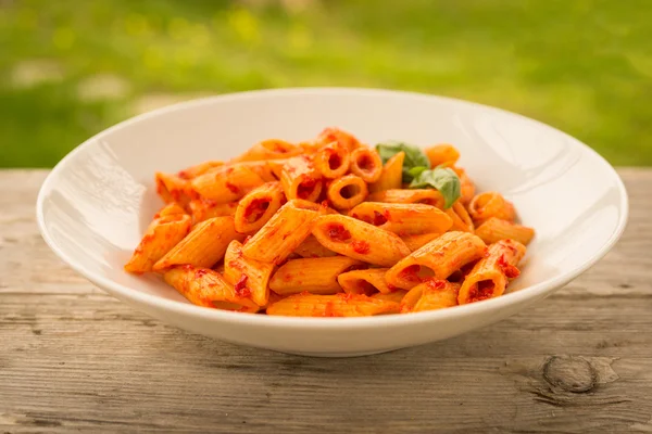 Spicy Tomato Pasta — Stock Photo, Image