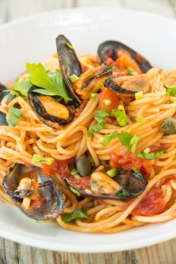 Midye ve domatesli spagetti, Akdeniz mutfağı