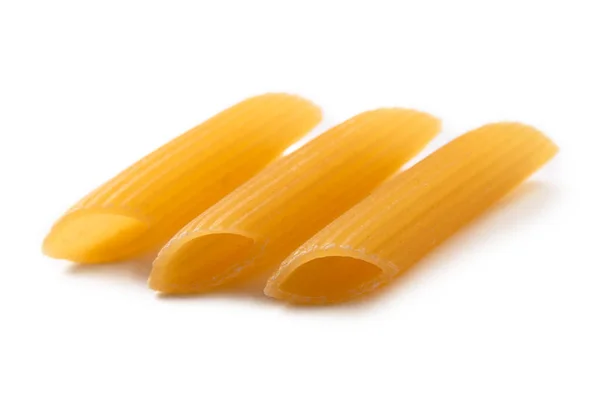Food Close Raw Penne Pasta — Stockfoto