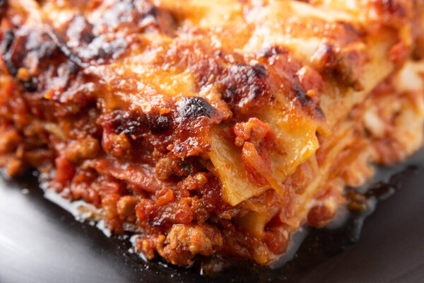 Delicious bolognese lasagna, Italian Cuisine 