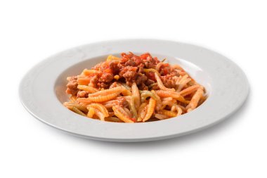 Sosisli Malloreddus yemeği, geleneksel sardalya yemeği. 