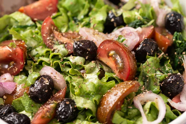 Mediterranean Delicious Fresh Salad — Stockfoto