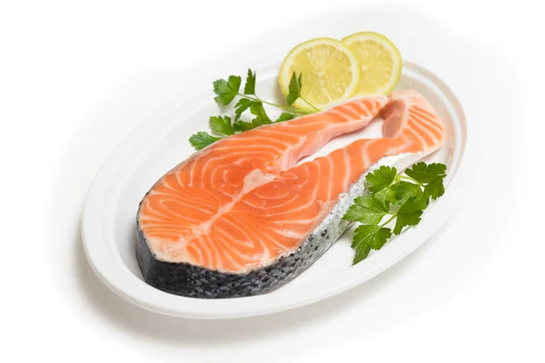 Salmon steak — Stock Photo, Image