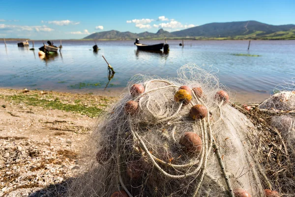 Marceddi dammen, Sardinien — Stockfoto