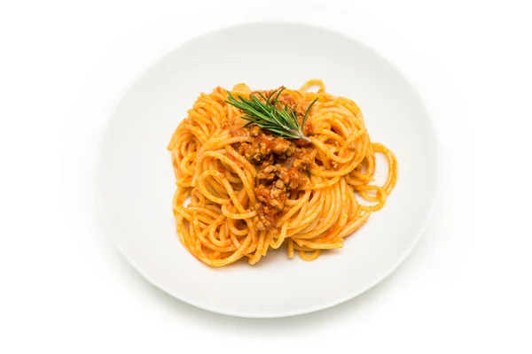 Spaghetti met ragout — Stockfoto