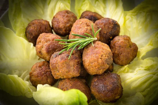 Fried Beef Meatballs — Stock Photo, Image