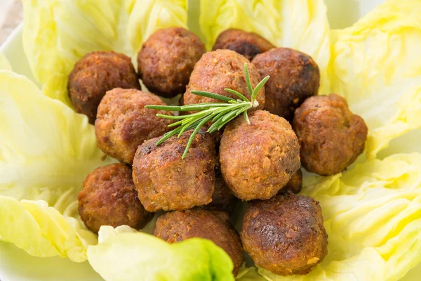 Fried Beef Meatballs — Stock Photo, Image