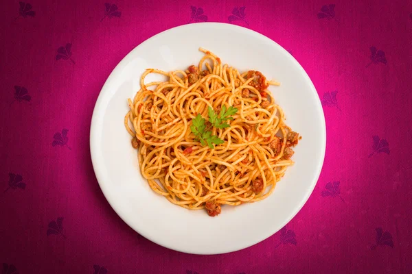 Ragout Spaghetti — Stockfoto