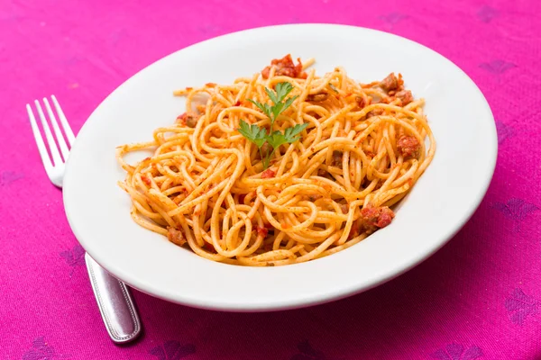 Ragout Spaghetti — Stockfoto