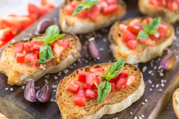 Italiaanse bruschette — Stockfoto