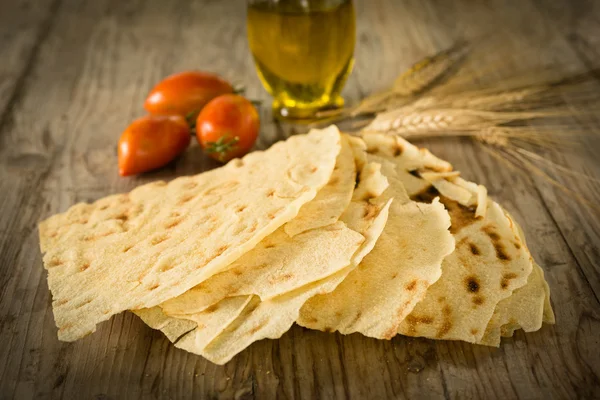 Pane Carasau, Sardinian bread — Stock Photo, Image