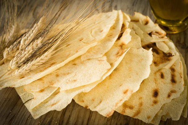 Pane Carasau, Sardinian bread — Stock Photo, Image