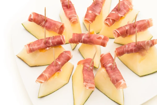 Melone e prosciutto — Foto Stock