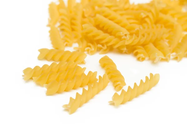 Fusilli isolated on white — Stock Photo, Image