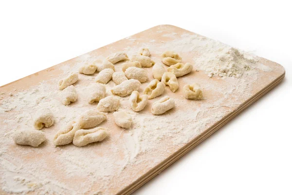 Frische Cavatelli, italienische Pasta — Stockfoto