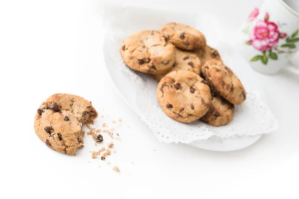 Galletas Americanas Con Chispas Chocolate — Foto de Stock