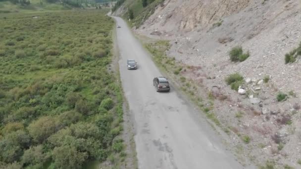 Altai Mountains Montar Coche — Vídeo de stock