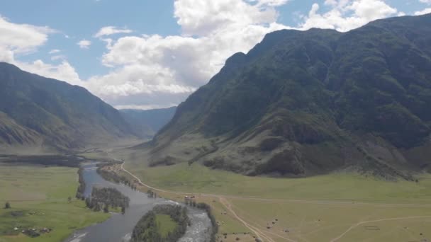 アルタイ山脈 チューリシュマン川 — ストック動画