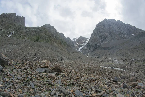 Altai Dağları. Aktru buzulunun görüntüsü.