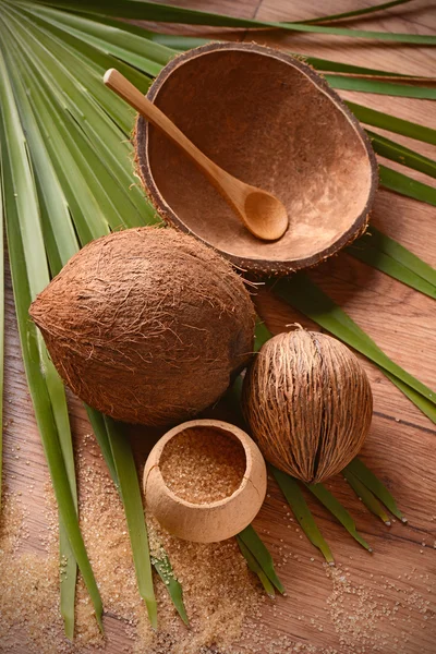 Açúcar de coco — Fotografia de Stock