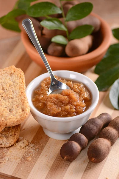 Tamarind jam in the bowl — Stock Photo, Image