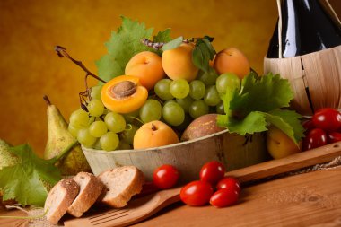 çeşitli gıda tablo