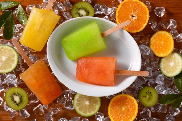Icicles fruit with ingredients — Stock Photo, Image