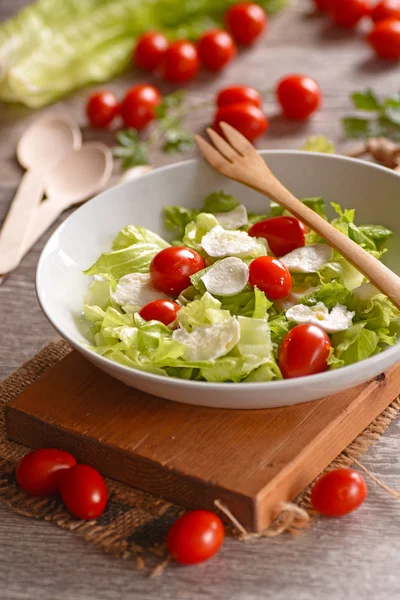 Mozzarella en tomatensalade — Stockfoto