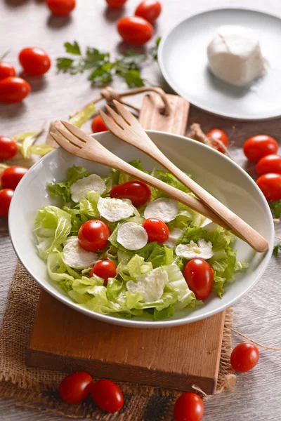 Salada de mussarela e tomate — Fotografia de Stock