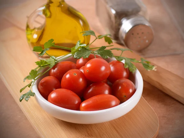 Datterino tomater - italienska jordbruksprodukt — Stockfoto