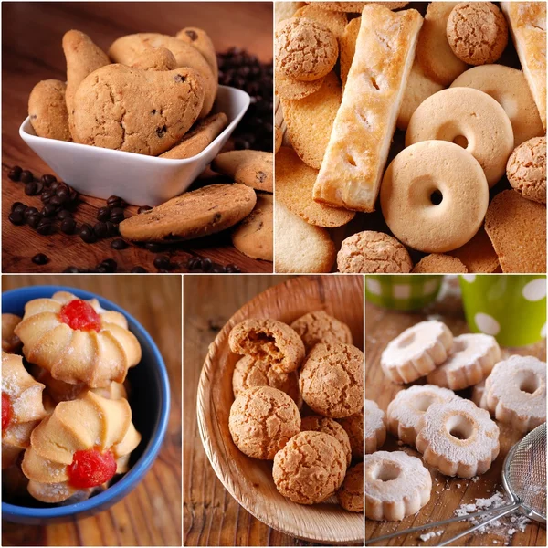 Pile shortbread assorted — Stock Photo, Image