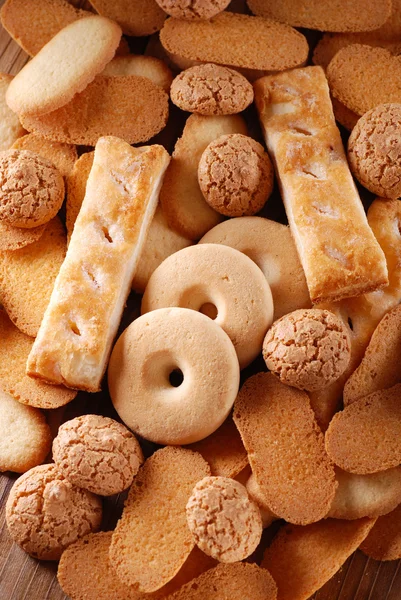 Pile shortbread assorted — Stock Photo, Image