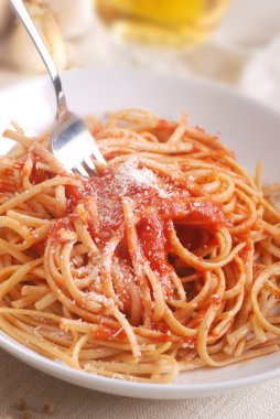 Domates soslu spagetti.